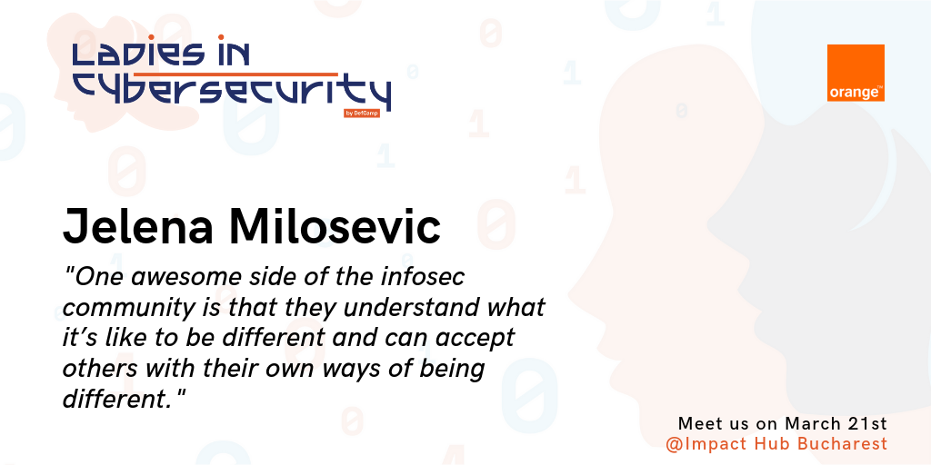ladies in cybersecurity defcamp jelena milosevic