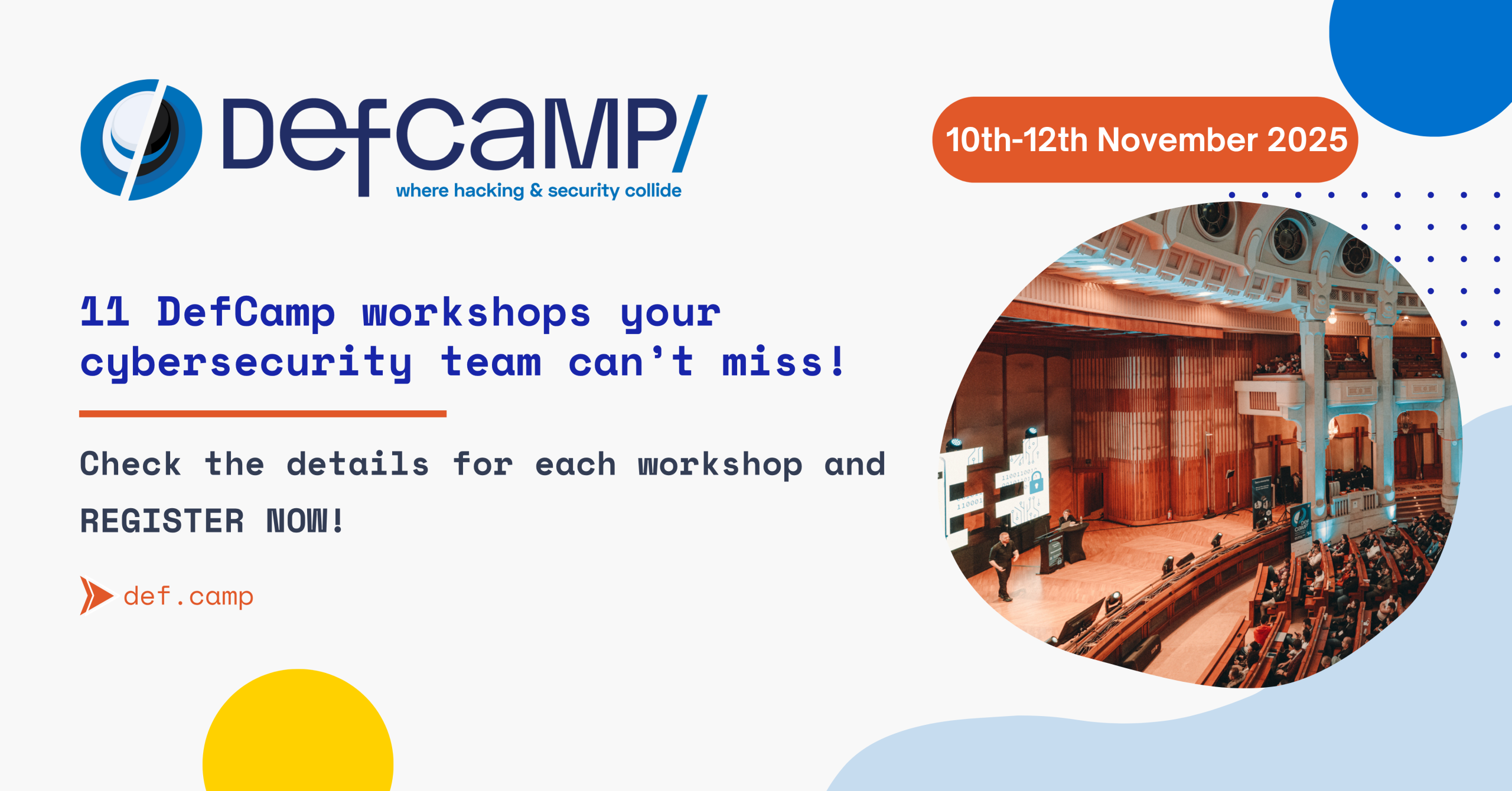 DefCamp Workshops